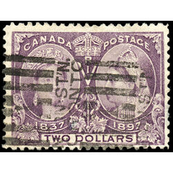 canada stamp 62 queen victoria diamond jubilee 2 1897 U F 021
