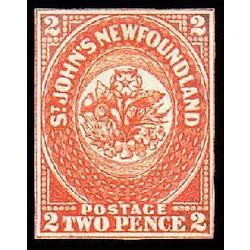 newfoundland stamp 2 pence first issue 2d 1857