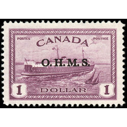 canada stamp o official o10 train ferry 1 00 1949