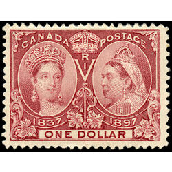 canada stamp 61 queen victoria diamond jubilee 1 1897 M F VF 046