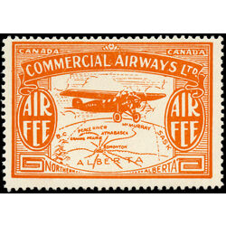 canada stamp cl air mail semi official cl50 commercial airways ltd 10 1930