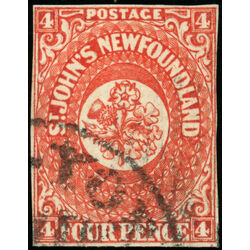 newfoundland stamp 4 1857 first pence issue 4d 1857