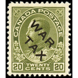 canada stamp mr war tax mr2c war tax 20 1915 M F VF 014