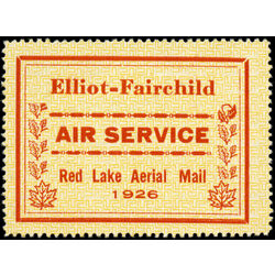 canada stamp cl air mail semi official cl8 elliot fairchild air service 25 1926