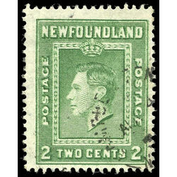 newfoundland stamp 245 king george vi 2 1938 U F 001
