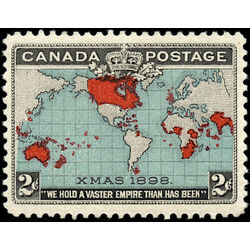canada stamp 86b christmas map of british empire 2 1898 M VFNH 008