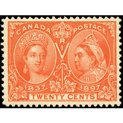 canada stamp 59i queen victoria diamond jubilee 20 1897