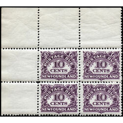 newfoundland stamp j7 postage due stamps 10 1949 PB UL 001