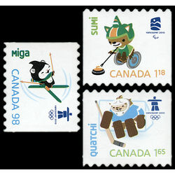 canada stamp 2308ii 10ii olympic emblems and mascots definitives coils 3 81 2009