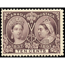 canada stamp 57 queen victoria diamond jubilee 10 1897 M F VFNH 024