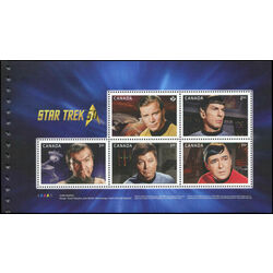 canada stamp bk booklets bk649 star trek 2016