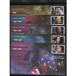 collection of 5 canada first day covers star trek year 2 captains scott 2986 90