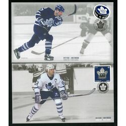 collection of 2 canada first day covers toronto maple leafs scott 3042 3