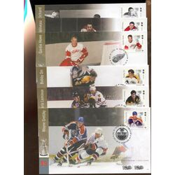 collection of 6 canada first day covers nhl the ultimate six scott 3027 32