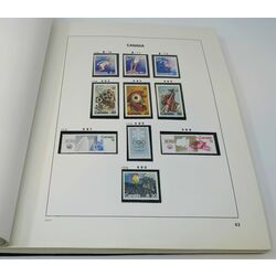 canada collection in a used davo album