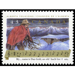 canada stamp 1491 alberta folksong 43 1993