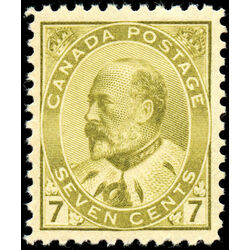 canada stamp 92 edward vii 7 1903 M VFNH 016