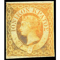 ionian islands stamp 1 queen victoria 1859