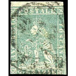 tuscany stamp 5a lion of tuscany 1851