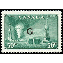 canada stamp o official o24 oil wells b 50 1950