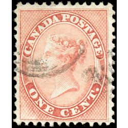 canada stamp 14 queen victoria 1 1859 U VF 045