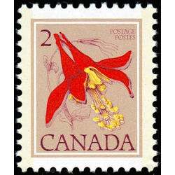 canada stamp 707 western columbine 2 1977