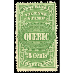 canada revenue stamp qa3 assurance license stamps 3 1876