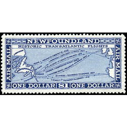 newfoundland stamp c8 historic transatlantic flights 1 00 1931