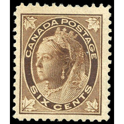 canada stamp 71 queen victoria 6 1897 M VF 021