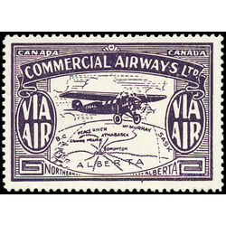 canada stamp cl air mail semi official cl49 commercial airways ltd 10 1930