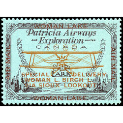 canada stamp cl air mail semi official cl18 patricia airways and exploration co ltd 50 1926