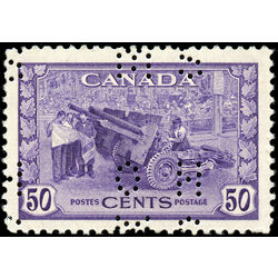 canada stamp o official o261 munitions 50 1942 M VFNH 002