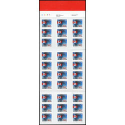 canada stamp bk booklets bk251a flag over canada post head office 2003