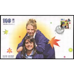 canada stamp 2402 girl guides and badges 2010 FDC