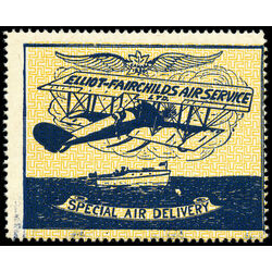 canada stamp cl air mail semi official cl9c elliot fairchild air service 25 1926 M NH 003