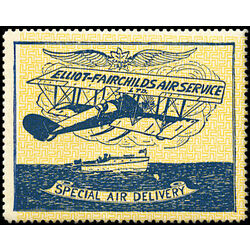 canada stamp cl air mail semi official cl9c elliot fairchild air service 25 1926