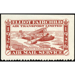 canada stamp cl air mail semi official cl10 elliot fairchild air transport ltd 25 1926