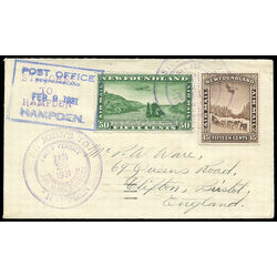 newfoundland first flight cover c6 and c7