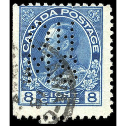 canada stamp o official oa115 king george v 8 1912