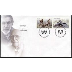 canada stamp 1955a sculptors 2002 FDC