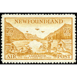 newfoundland stamp c17iii labrador land of gold 75 1933