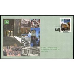 canada stamp 2094 td bank 50 2005 FDC