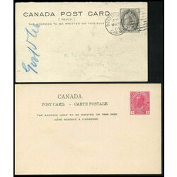 4 canada post cards