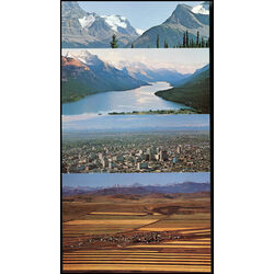 8 used canada official post cards with landscapes