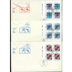 collection of 7 blocs fdc 1988 olympic winter games