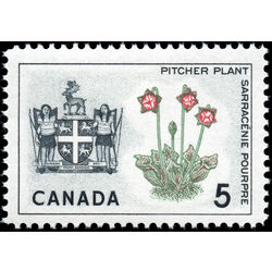 canada stamp 427ii newfoundland pitcher plant 5 1966 M VFNH 003