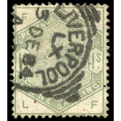 great britain stamp 107 queen victoria 1sh 1884 U F 002