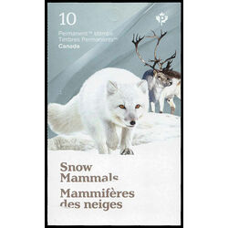 canada stamp bk booklets bk760 snow mammals 2021