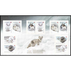 canada stamp bk booklets bk760 snow mammals 2021