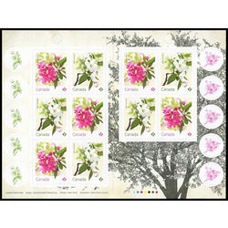 canada stamp bk booklets bk761 crabapple blossoms 2021